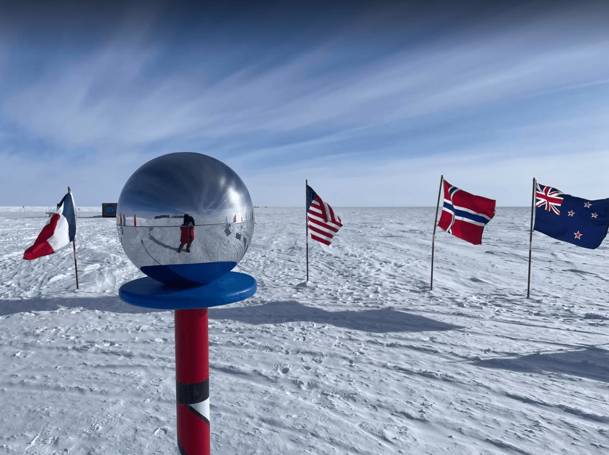 Photo from the south pole.